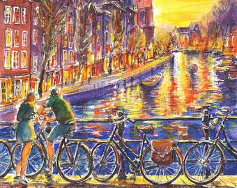 Romantic couple on Prinsengracht