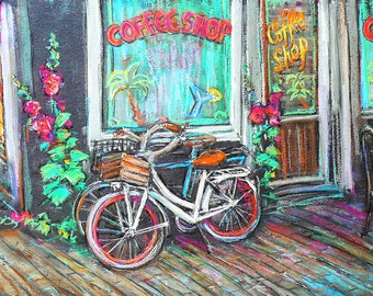 Amsterdam Coffeeshop Watercolor Giclée Print