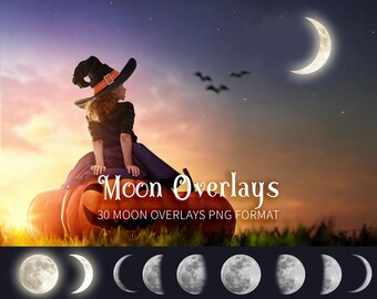 Moon Overlays Etsy