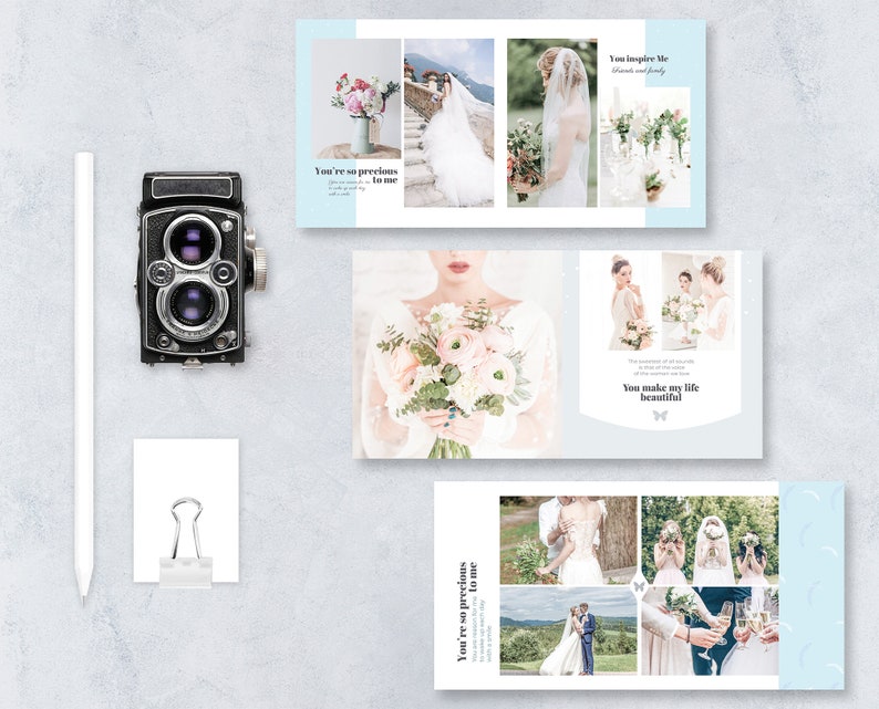 Download Wedding album templates baby newborn Photoshop mockup 8x8 | Etsy