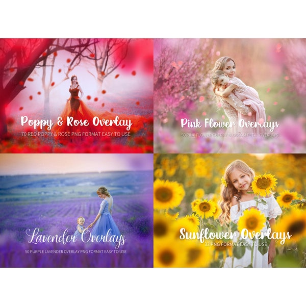 280 four—color overlays，photoshop summer overlays，red purple orange and pink digital backdrop, romantic bokeh frame, texture png file