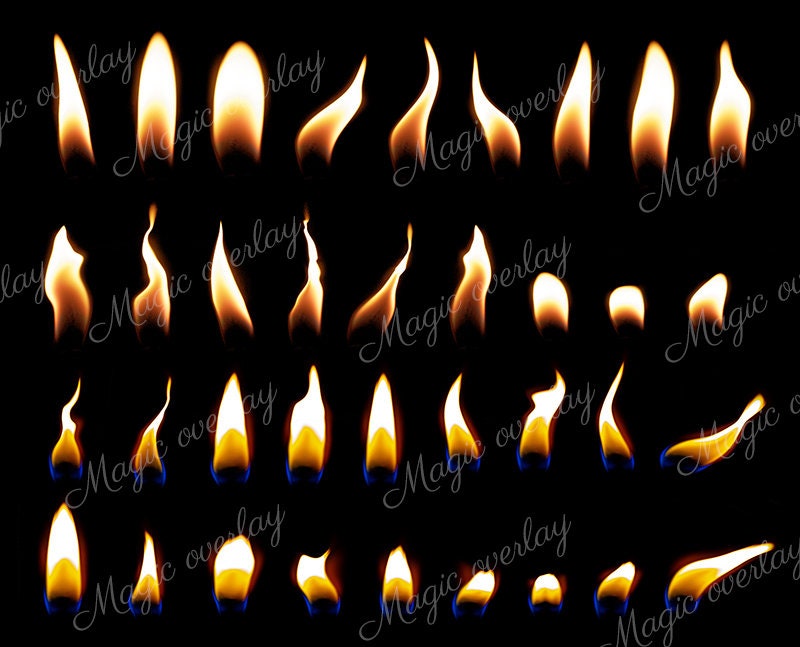Candle Flame Overlaycandle Flame Light Etsy