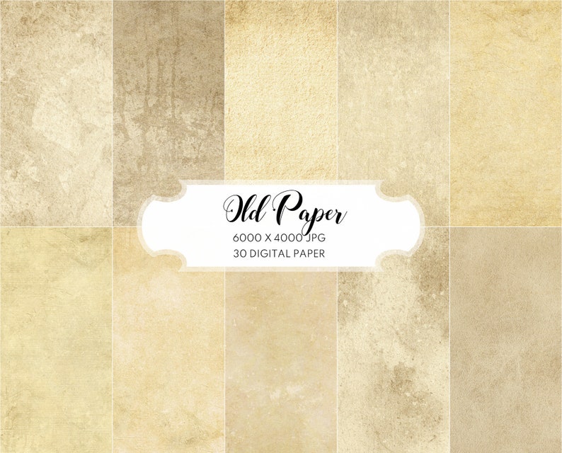 30 Old Paper Textures Kraft Paper Backdrop Parchment Paper Etsy