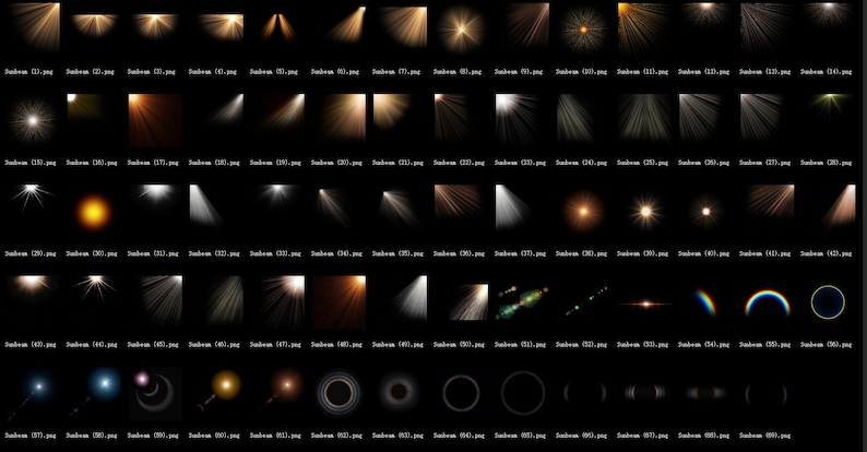 Puede incluir: Una colecci&oacute;n de 48 efectos de luz diferentes, incluyendo destellos de lente, rayos de sol y orbes brillantes. Estos efectos son perfectos para agregar un toque de magia a tus fotos y videos.