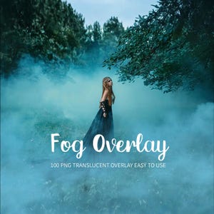 100 superposiciones de niebla real: superposición de niebla real, superposición de fotografías meteorológicas de Photoshop, superposiciones de humo de invierno o verano, formato PNG