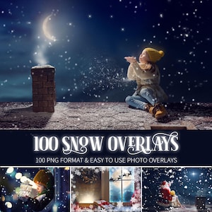 100 Snow overlays: photoshop overlays,Christmas Overlays,Snow texture,blowing Snow,Winter background,Snow effects,snowflake photoshop