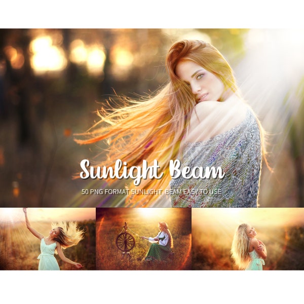 56 Sunbeam overlays,  Sunshine overlays,Photoshop overlays,  Sunlight Beam overlays,Sunlight Beam Photo effect,PNG format