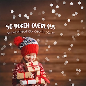 Christmas Silver bokeh: bokeh lights overlays, bokeh effect, photo bokeh Photoshop overlays, bokeh portrait, Create great photos！