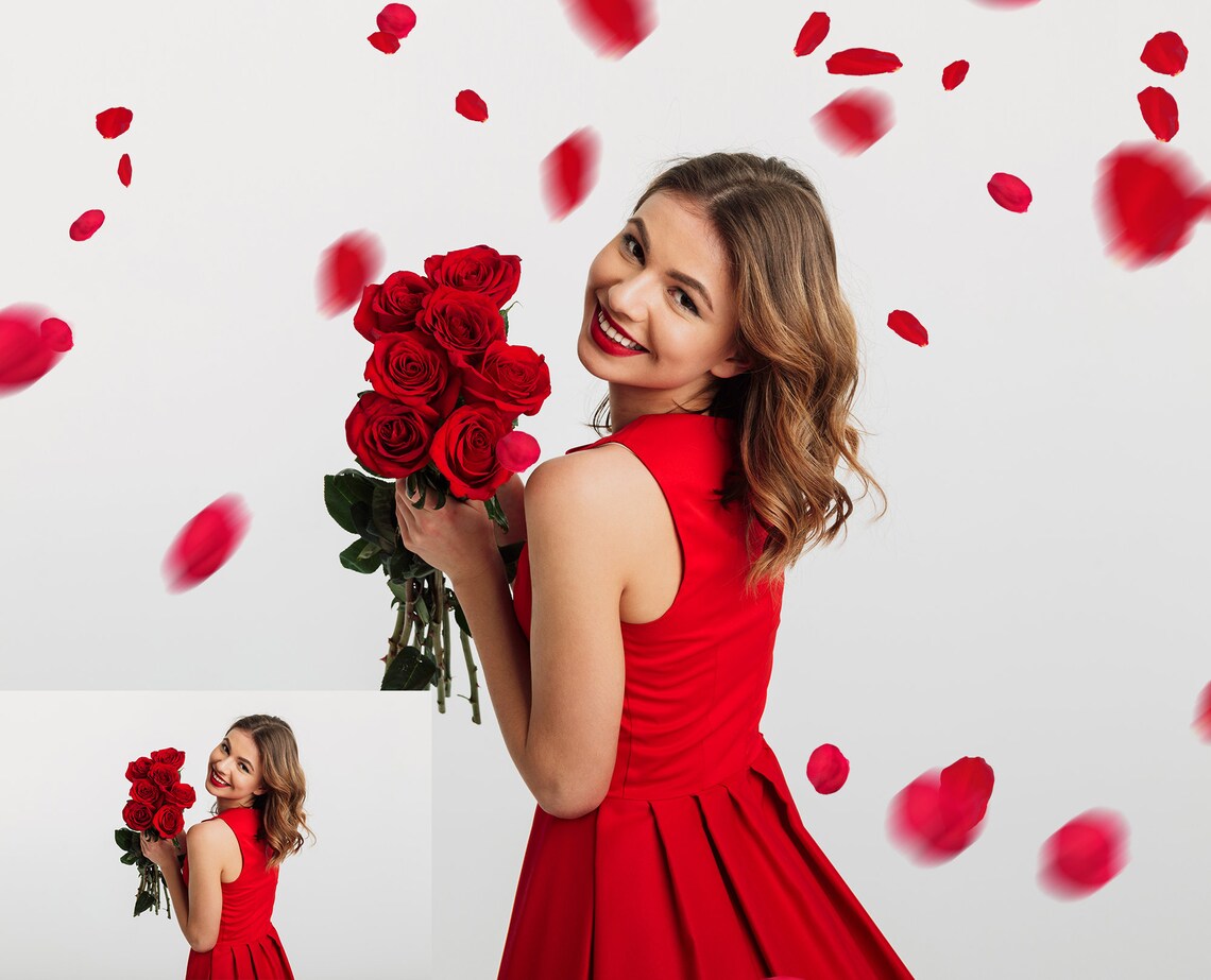Rose Petals Overlays：wedding Overlays，falling Rose Petals PNG Photoshop ...