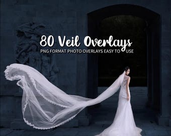 80 sovrapposizioni di veli da sposa, sovrapposizioni di abiti da sposa, sovrapposizione di tessuto volante con Photoshop, crea fantastiche foto di nozze! download digitale png