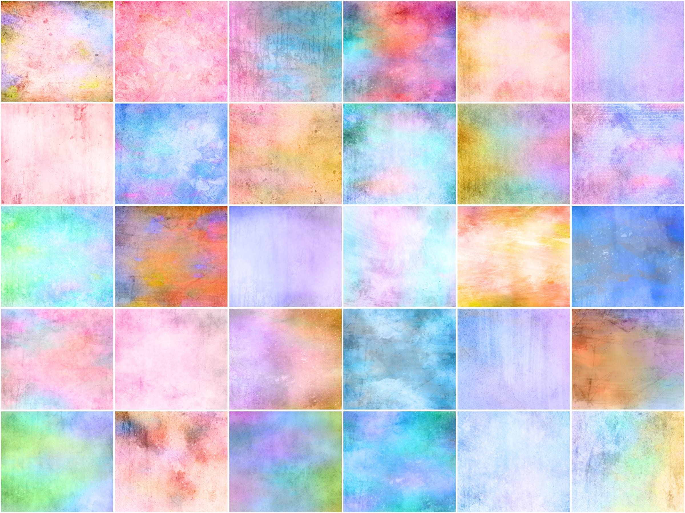 240 Watercolor digital paper Pastel fine art textures Etsy