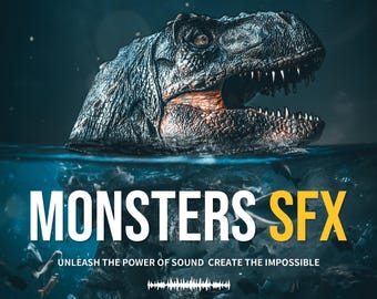 189 Monster Dinosaur Sound Effects Pack Perfect for Sci-Fi, Fantasy & Adventure Projects