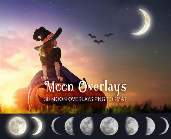 Moon Overlays Magic Full Moon Phase Isolated Over Translucent Etsy Moon Overlays Magic Full Moon Phase Isolated Over Translucent Etsy