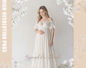 Gypsophila Floral Branch Overlays, Maternity Photography overlays, Baby's Breath Photoshop Composites overlays, Transparent Flower Overlays