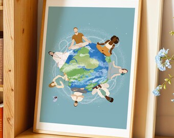 United on Mother Earth Art Print A3 and A4