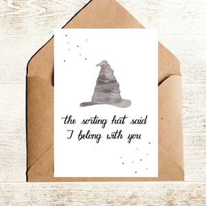 Harry Potter Liebeskarte mit Spruch