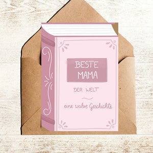 Muttertag Karte Buch beste Mama der Welt