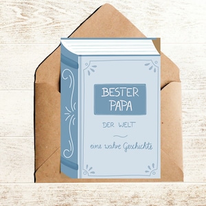 Vatertag Karte Buch bester Papa der Welt