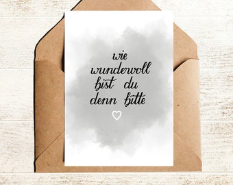 Card friendship how wonderful are you? Love card with saying