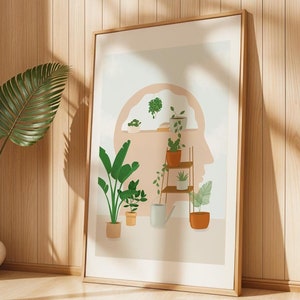 Kunstdruck Psychologie Gedankengarten Poster A3 und A4