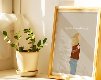 Art print At home in myself