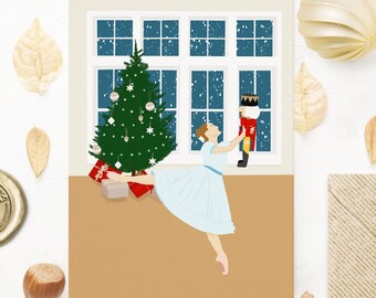 Christmas card ballet the Nutcracker as a Christmas gift for dancers