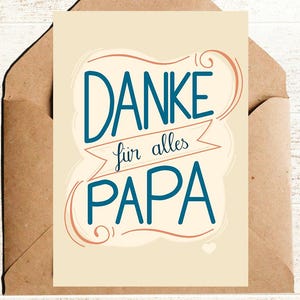 Vatertag Karte Danke für alles Papa