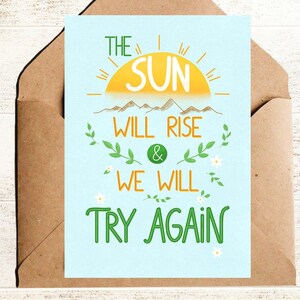 Postkarte Motivation Spruch | Spruchkarte Motivation