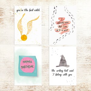 Harry Potter Liebeskarte mit Spruch Etsy.de