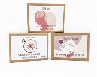 Card sets for psychotherapy, counseling and coaching: Value cards, needs cards and picture cards as a therapy tool set
