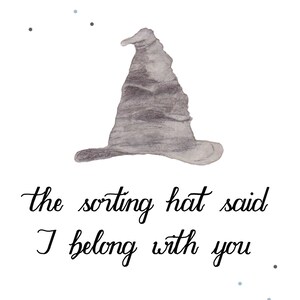 Harry Potter Liebeskarte mit Spruch Etsy.de