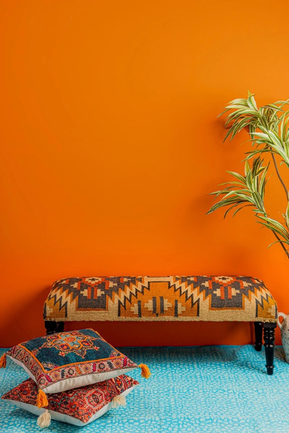 Rug upholstered bench online