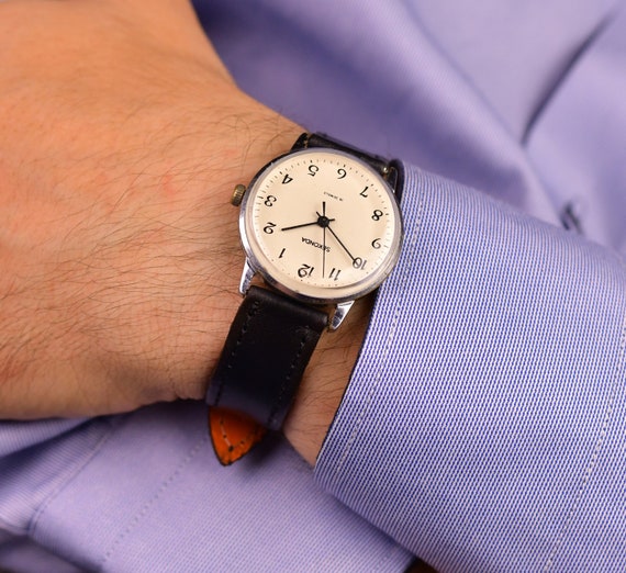 Russian Men Watch Sekonda Old Mechanical Wrist Watch for Men