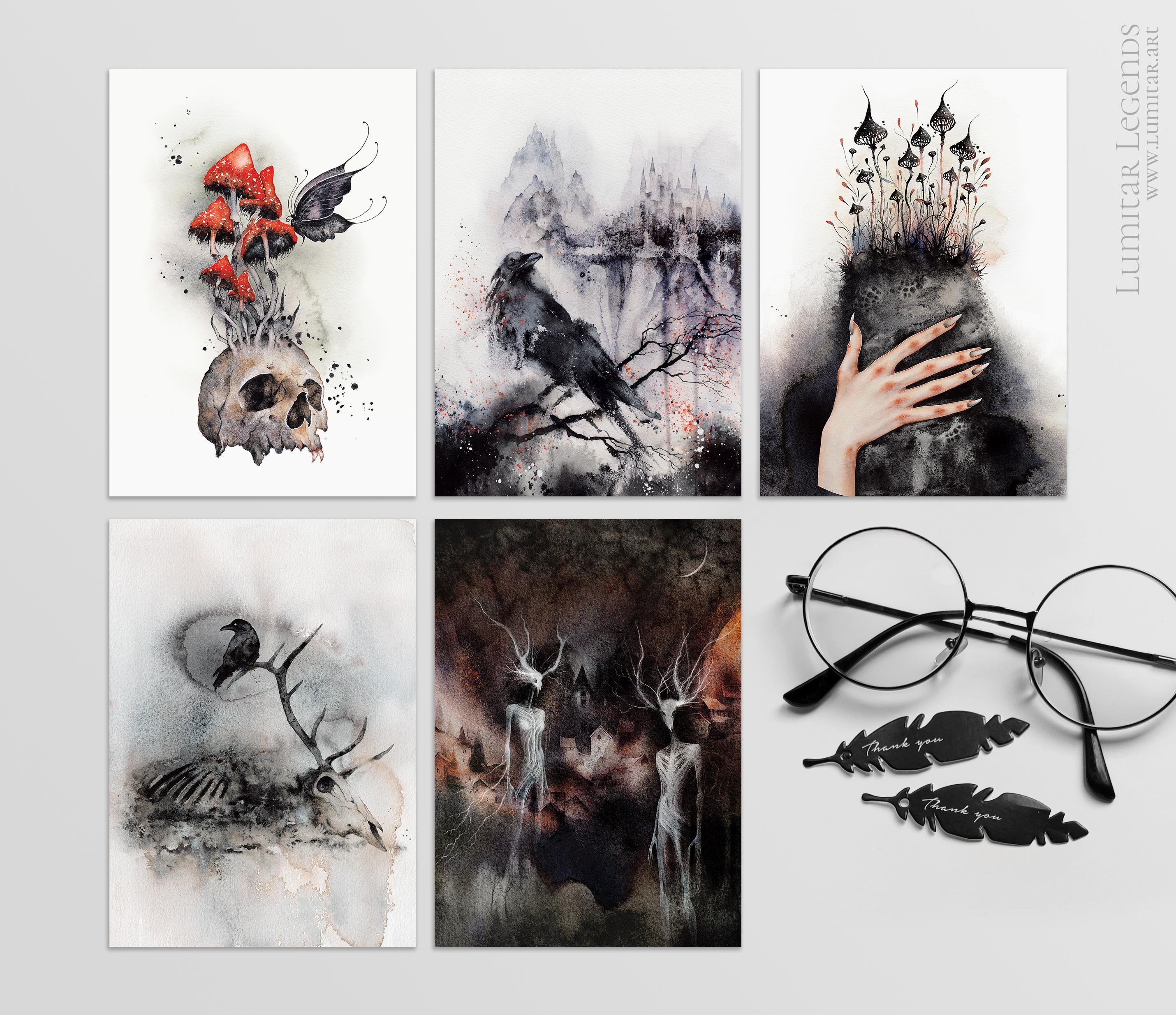 ALL PRINTABLE Dark Fantasy Postcards, Full Shop Bundle, Unlimited ...