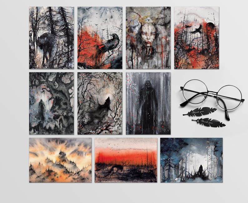 ALL PRINTABLE Dark Fantasy Postcards, Full Shop Bundle, Unlimited ...
