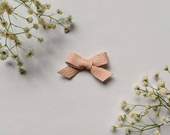 leather baby bows