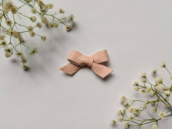 leather baby bows