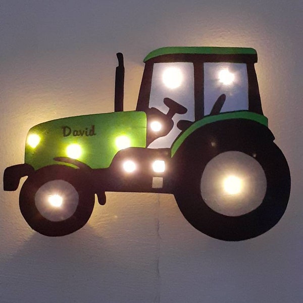 Traktor Trecker Led Schlummerlicht Nachtlicht Kinderzimmerlampe Wandlampe Schlaflampe Landwirtschaft Schlepper Landwirt Bauernhof Bauer