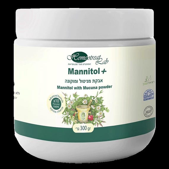 Natural Parkinson's Treatment | Mannitol 300 gr Powder | Kosher