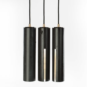 Pendant Light -- black concrete - design spot light