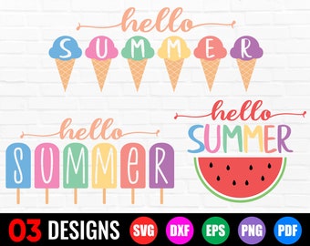 Download Hello Summer Svg Etsy