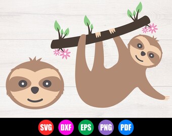 Download Birthday Sloth Svg Etsy