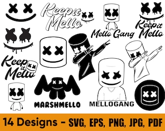 Marshmallow Svg Etsy