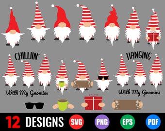 Download Christmas Gnome Svg Etsy