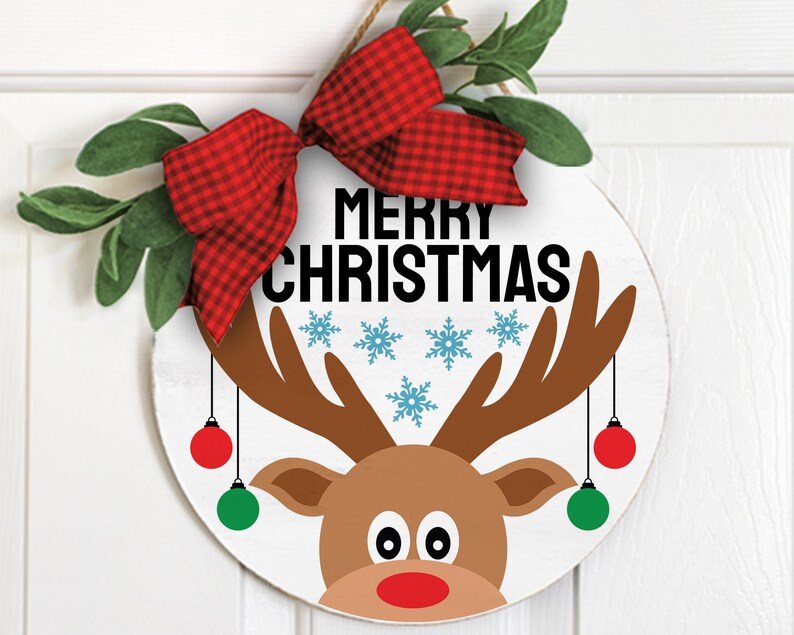 Christmas Door Hanger SVG Bundle Christmas Svg Christmas Etsy