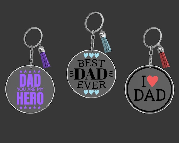Fathers day store keychain