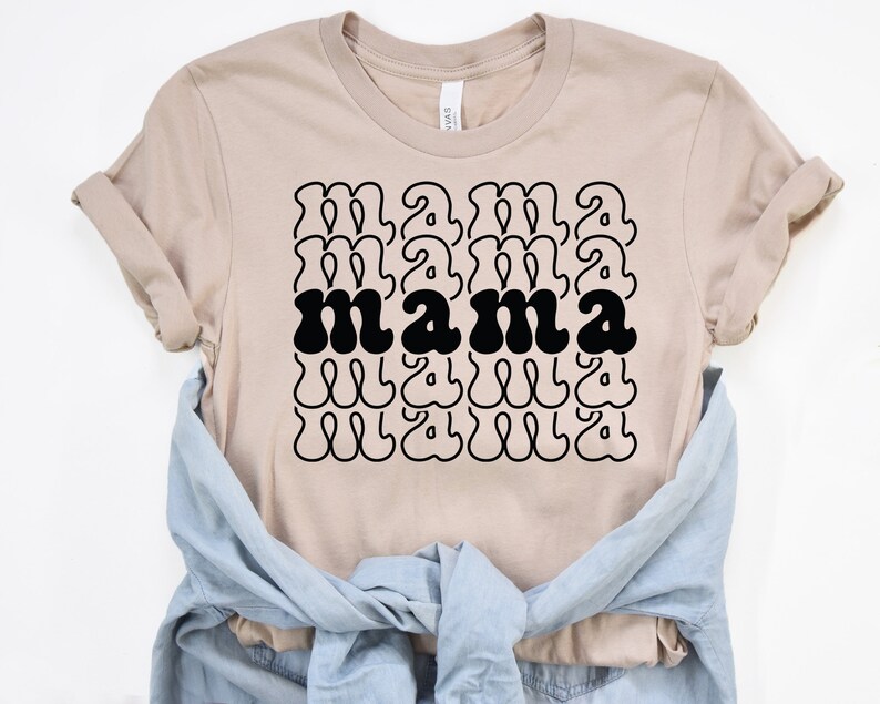 Retro Mama SVG Bundle Retro Mom SVG Stacked Mama SVG - Etsy