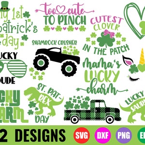 St Patricks Day svg Bundle, Kids St Patricks Day svg, St Patricks svg, Shamrock svg, My 1st St Patricks Day svg, St Patricks Day PNG, DXF