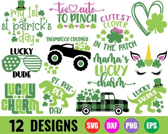 St Patricks Day svg Bundle, Kids St Patricks Day svg, St Patricks svg, Shamrock svg, My 1st St Patricks Day svg, St Patricks Day PNG, DXF