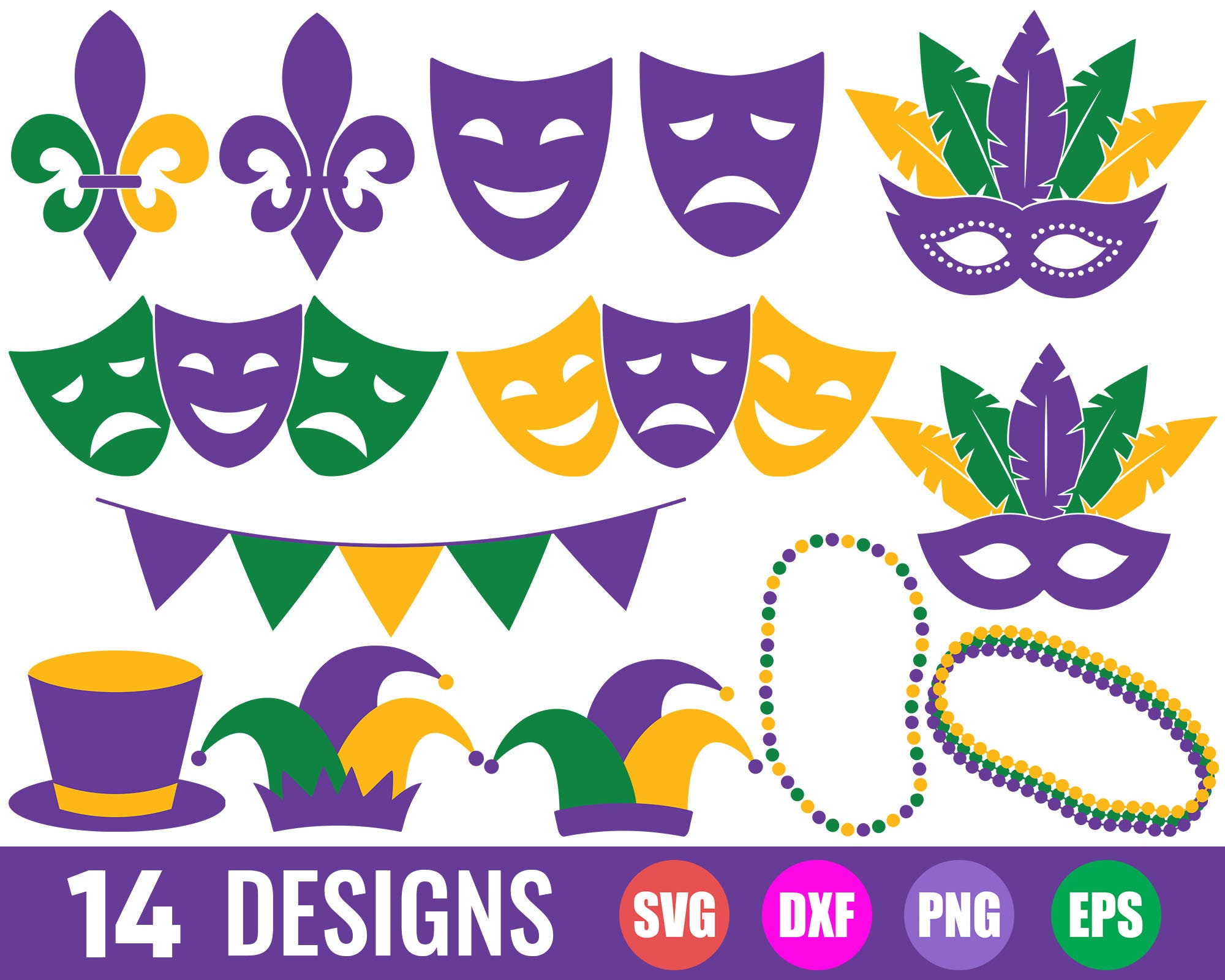 mardi gras band silhouette
